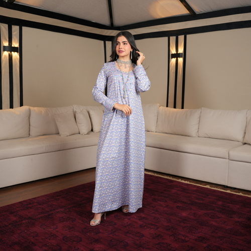 Blue Garden Kaftan by Mystique Design