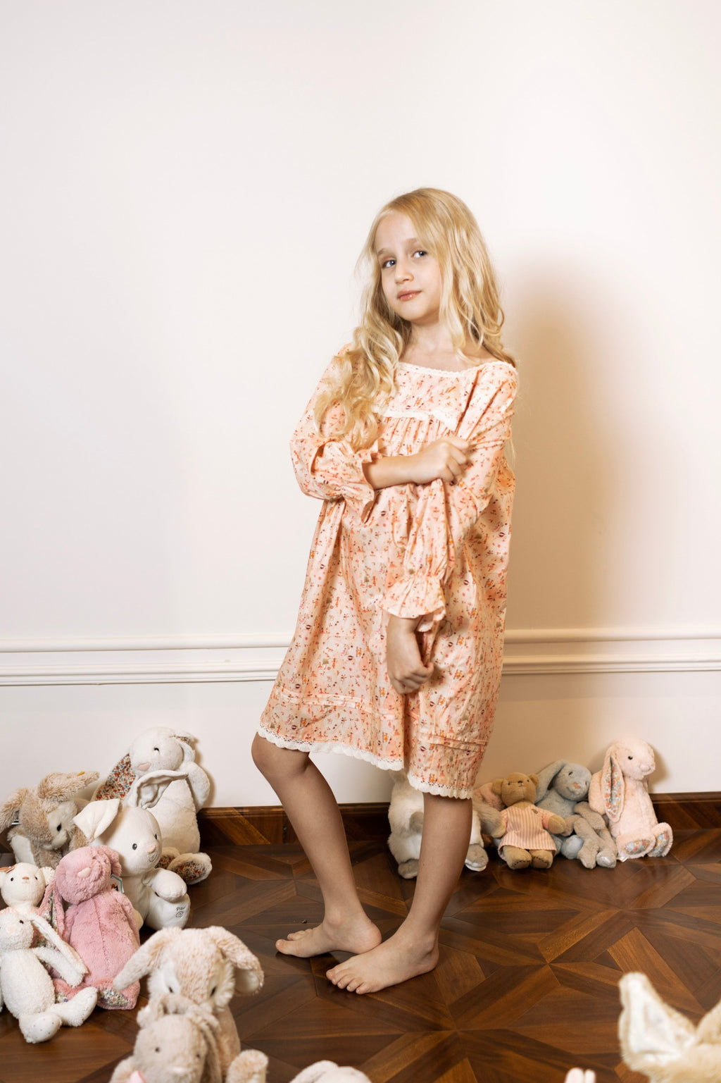 Picnic Parade Pajama Dress by Mystique Design