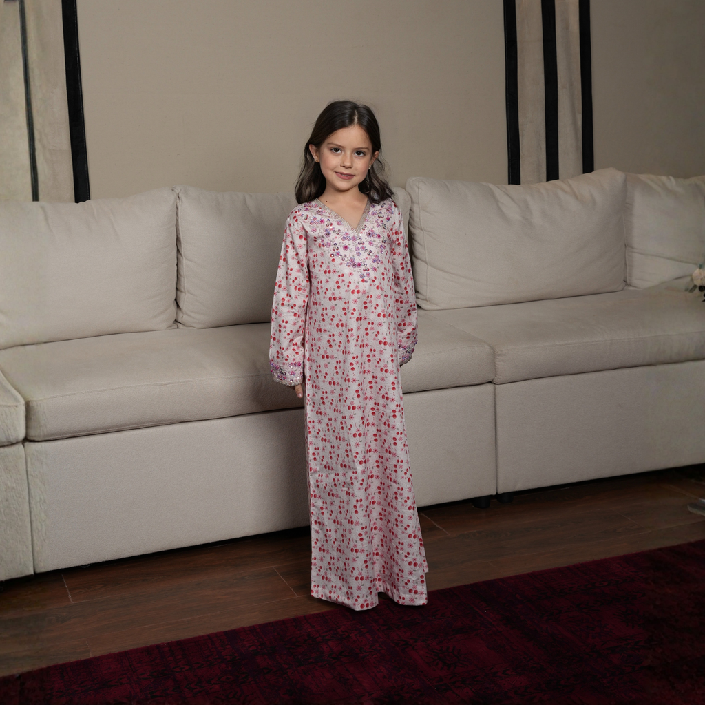 Mini Cherry Whisper Kaftan by Mystique Design