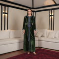 Velvet Verdant Kaftan by Mystique Design