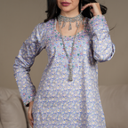 Blue Garden Kaftan by Mystique Design