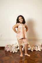 Picnic Parade Shorts Pajama Set by Mystique Design