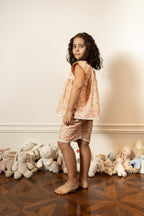 Picnic Parade Shorts Pajama Set by Mystique Design