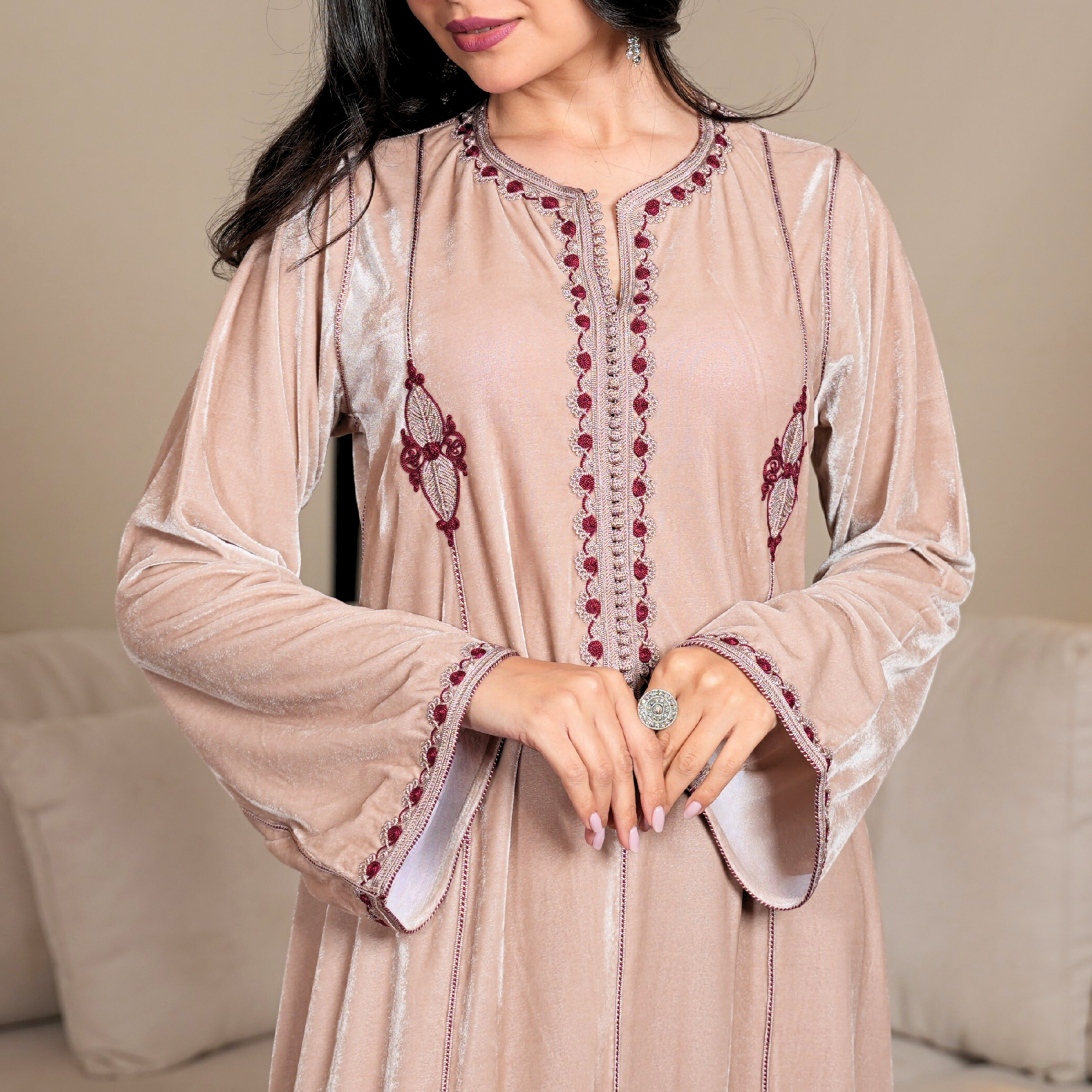 Velvet Desert Kaftan by Mystique Design