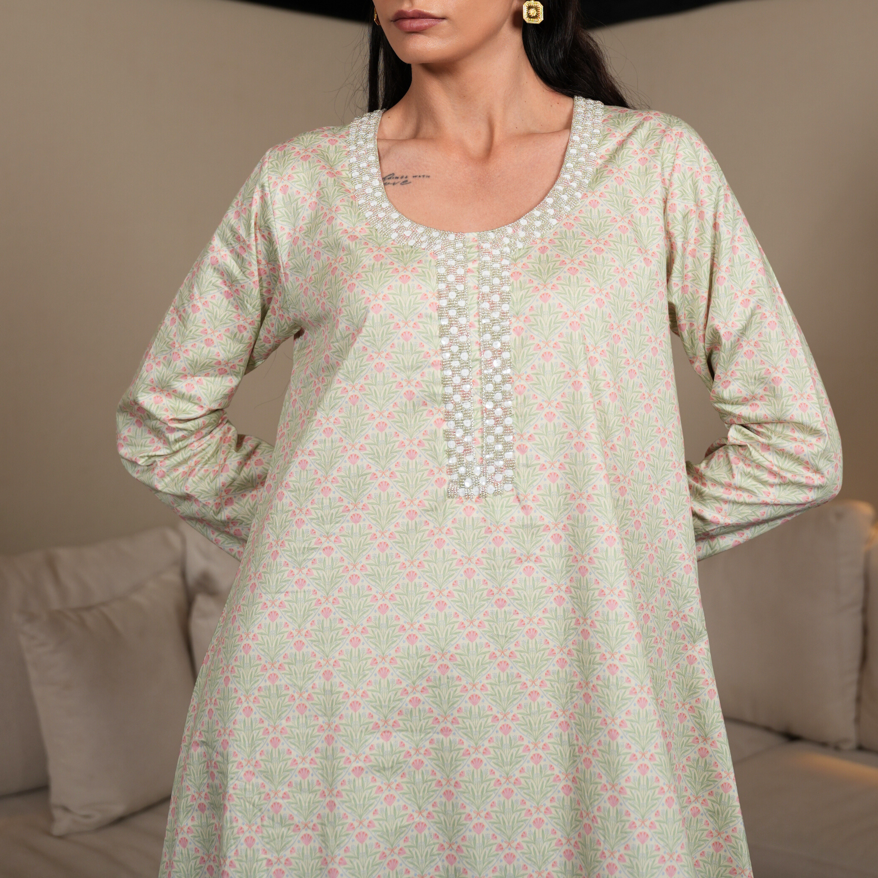 Garden Mosaic Kaftan by Mystique Design