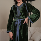 Velvet Verdant Kaftan by Mystique Design