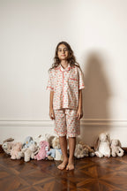 Summer Bouquet Short Pajama Set by Mystique Design