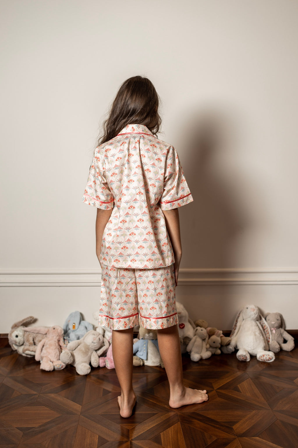 Summer Bouquet Short Pajama Set by Mystique Design