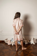 Summer Bouquet Short Pajama Set by Mystique Design