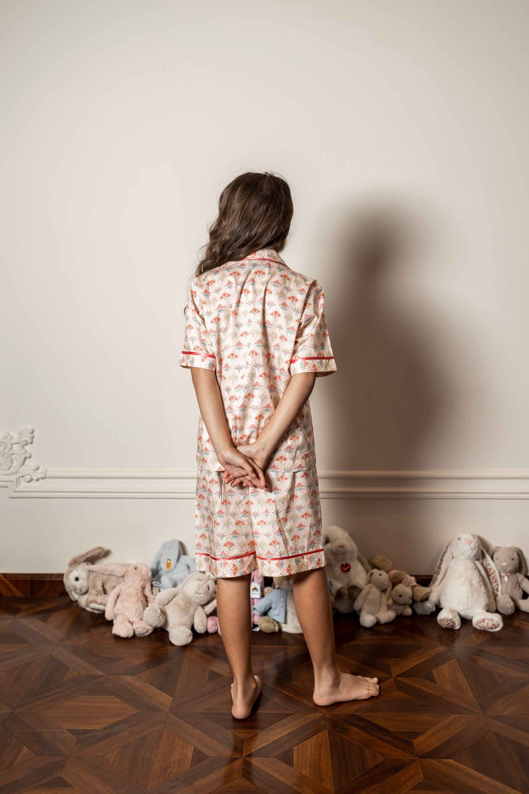 Summer Bouquet Short Pajama Set by Mystique Design