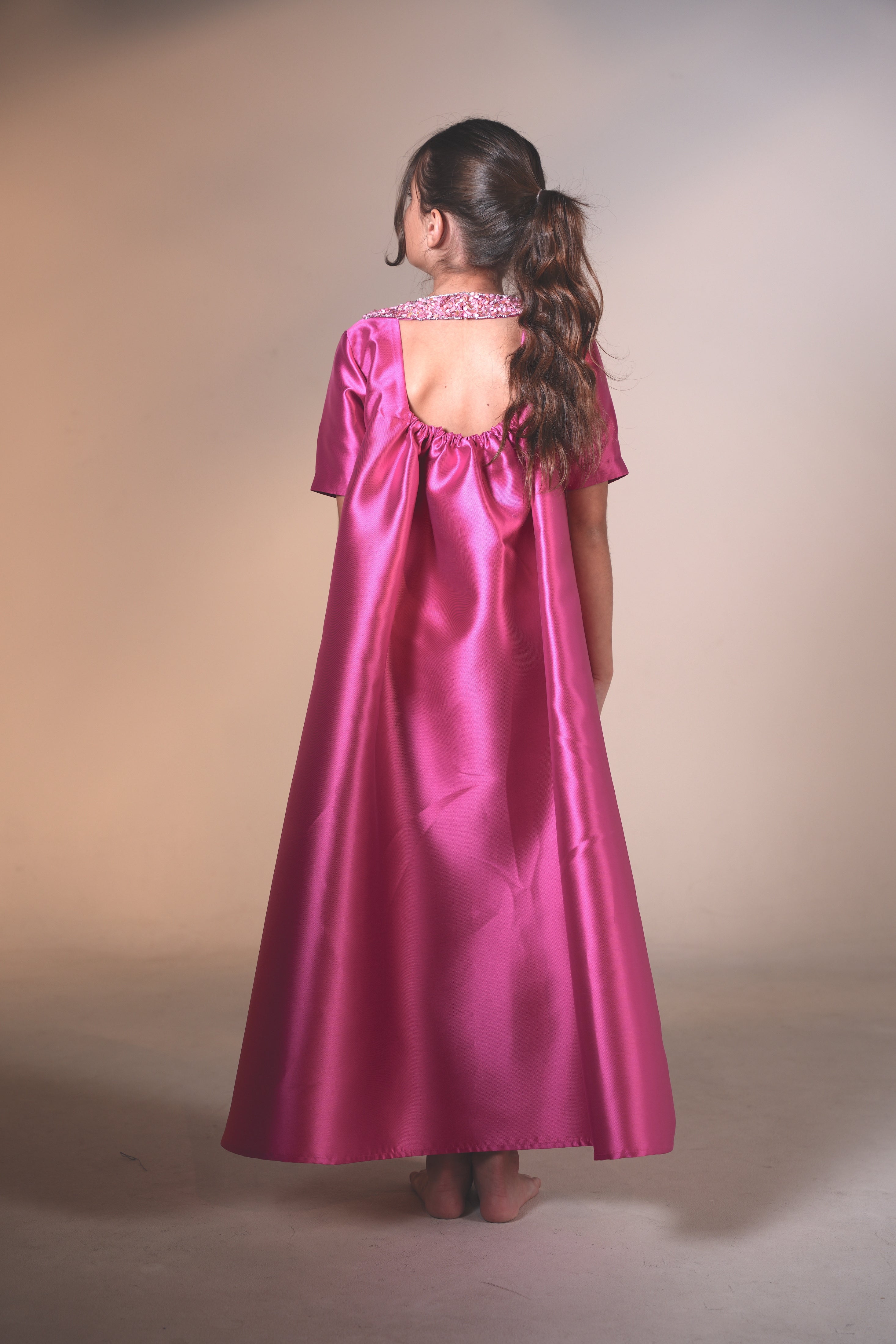 Mini Rose Mikado Kaftan by Mystique Design