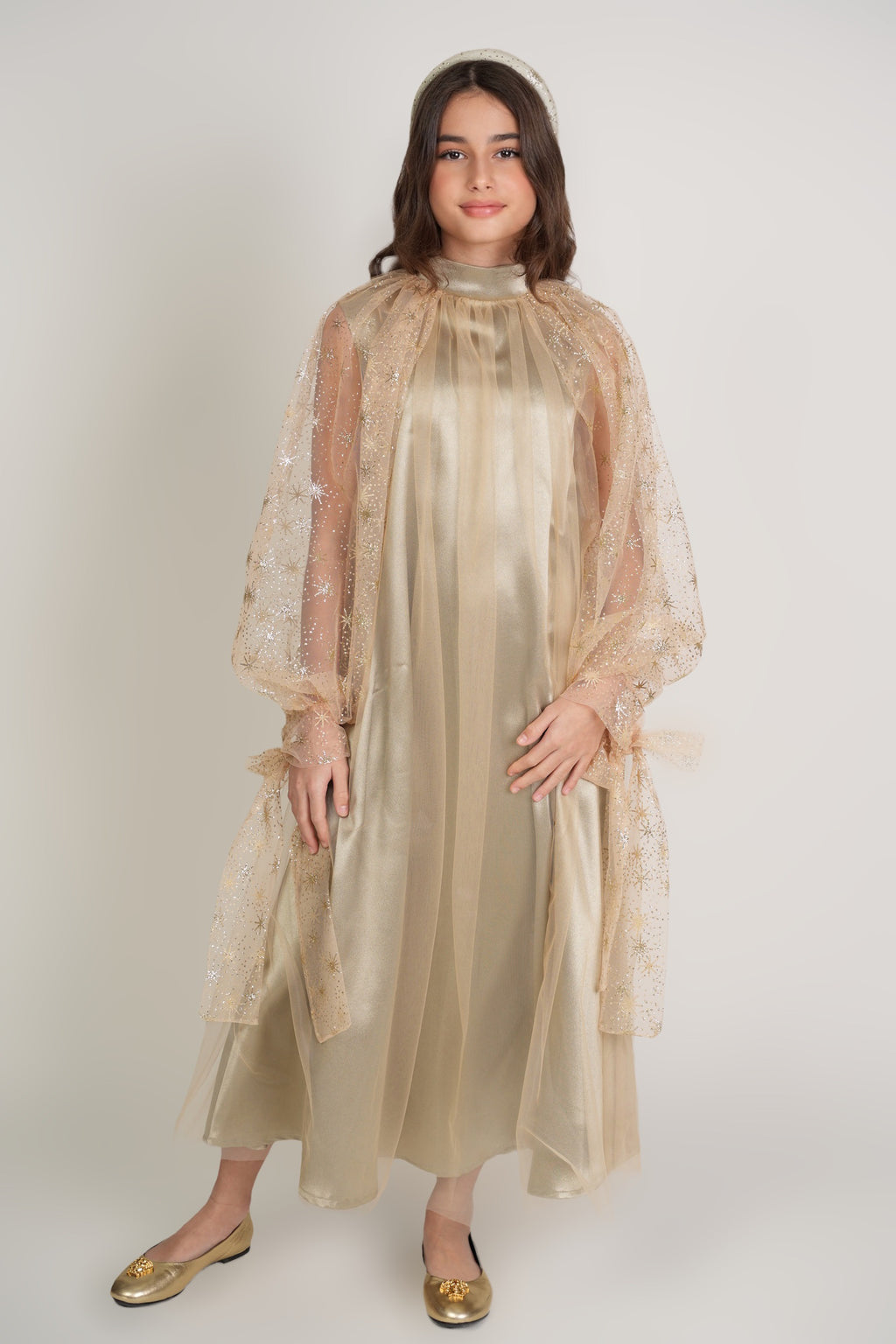 Mini Soft Olive Kaftan by Mystique Design