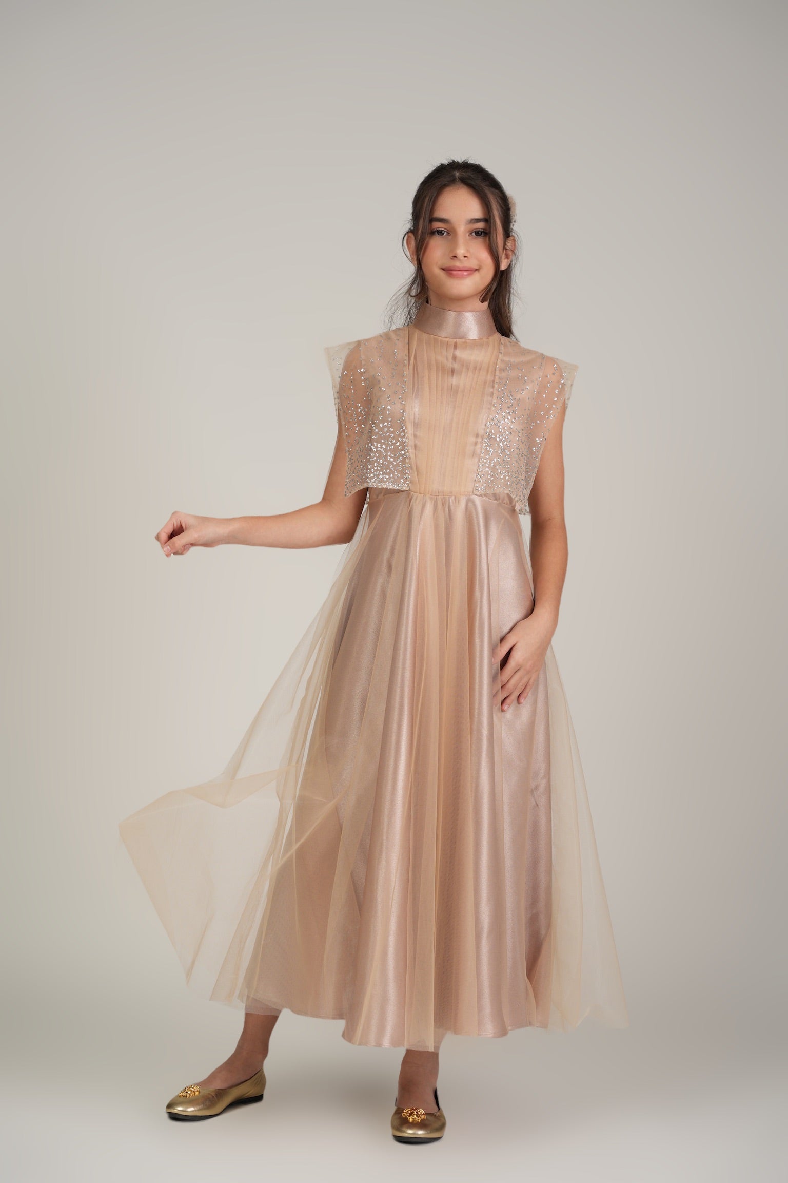 Mini Almond Whisper Kaftan by Mystique Design