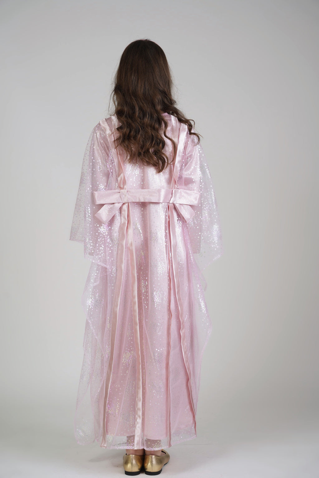 Mini Powder Pink Kaftan by Mystique Design
