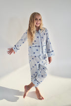 Bow Stripe Pajama Set by Mystique Design