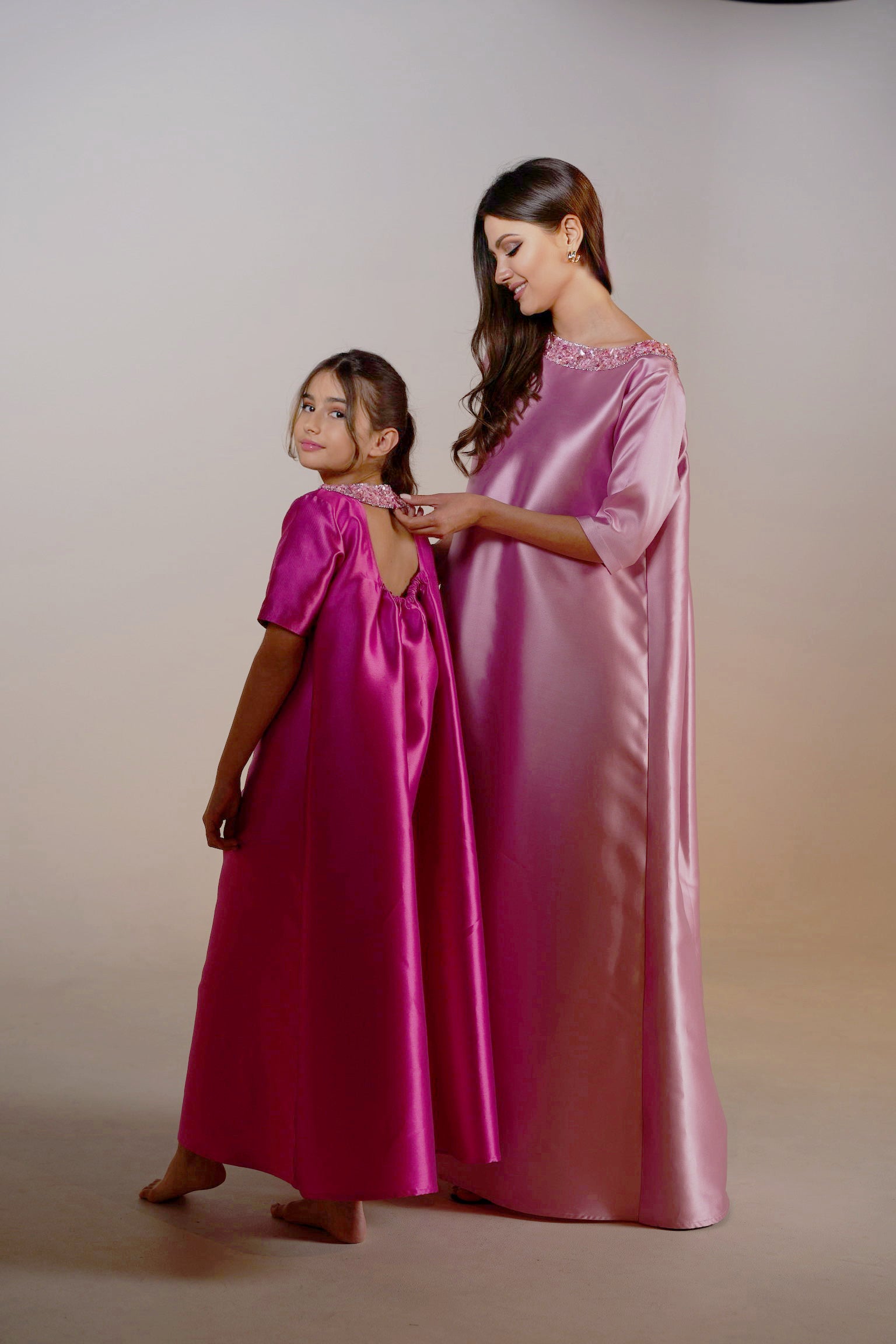 Mini Rose Mikado Kaftan by Mystique Design