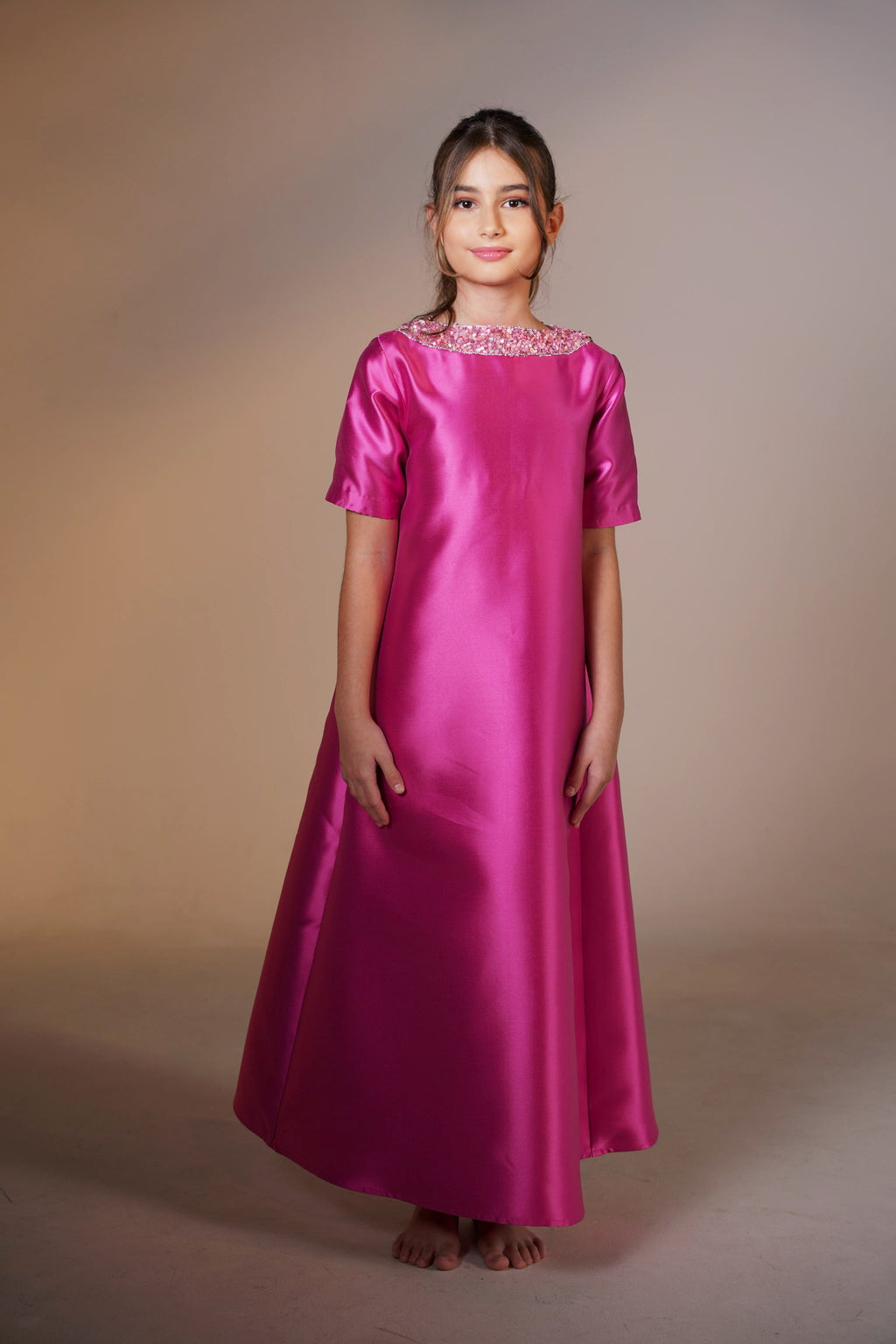 Mini Rose Mikado Kaftan by Mystique Design
