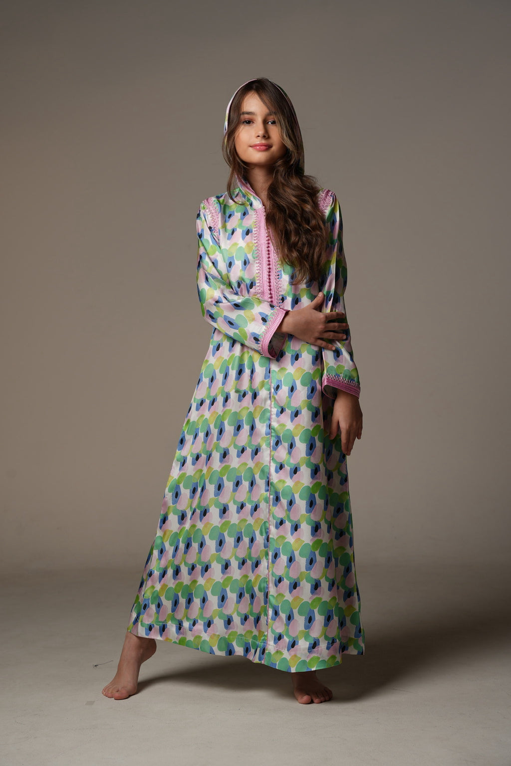 Mini Jardin Rose Kaftan by Mystique Design