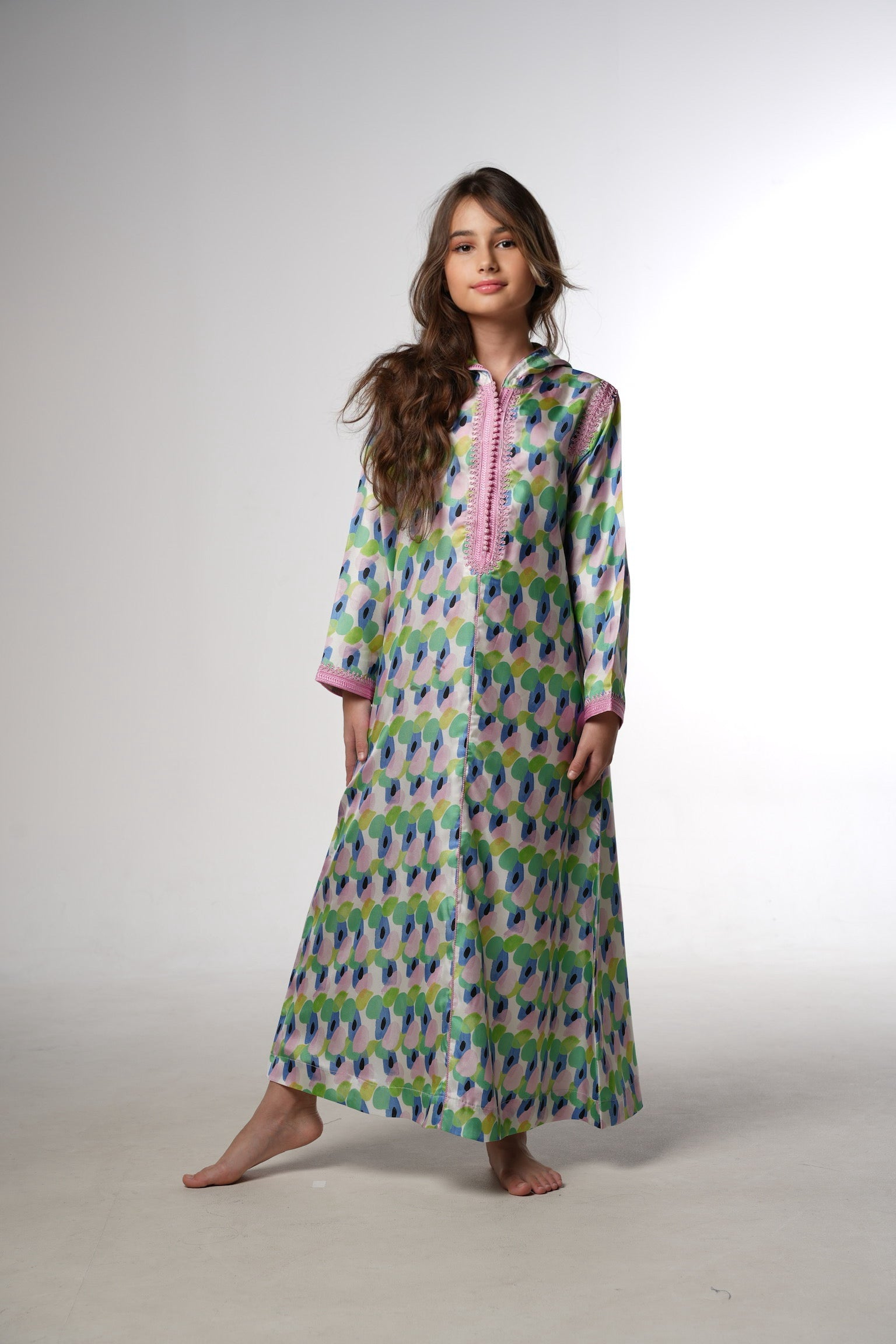 Mini Jardin Rose Kaftan by Mystique Design