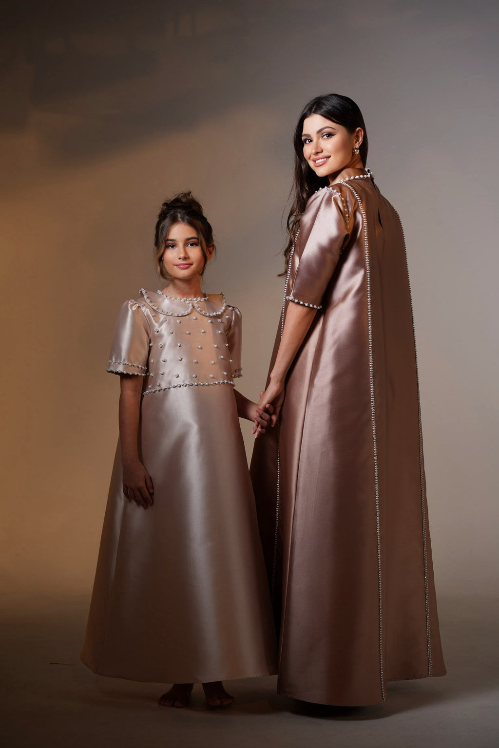 Mini Pearl Mikado Kaftan by Mystique Design