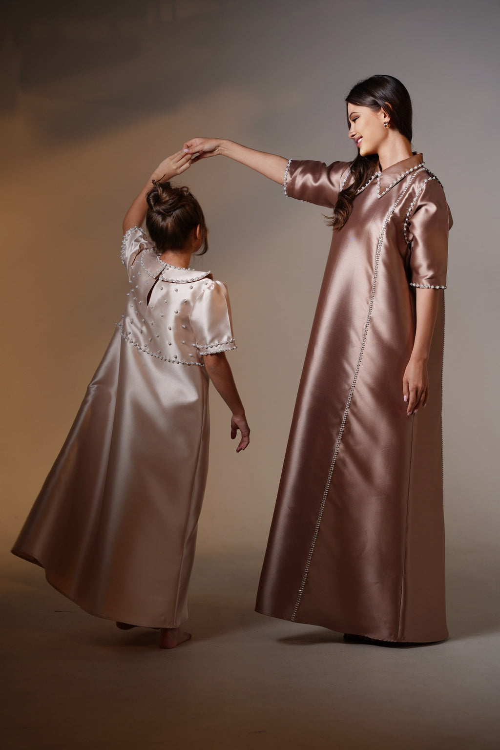 Mini Pearl Mikado Kaftan by Mystique Design