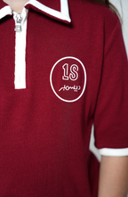 Maroon Polo and Shorts Set — Qatar National Day by Mystique Design