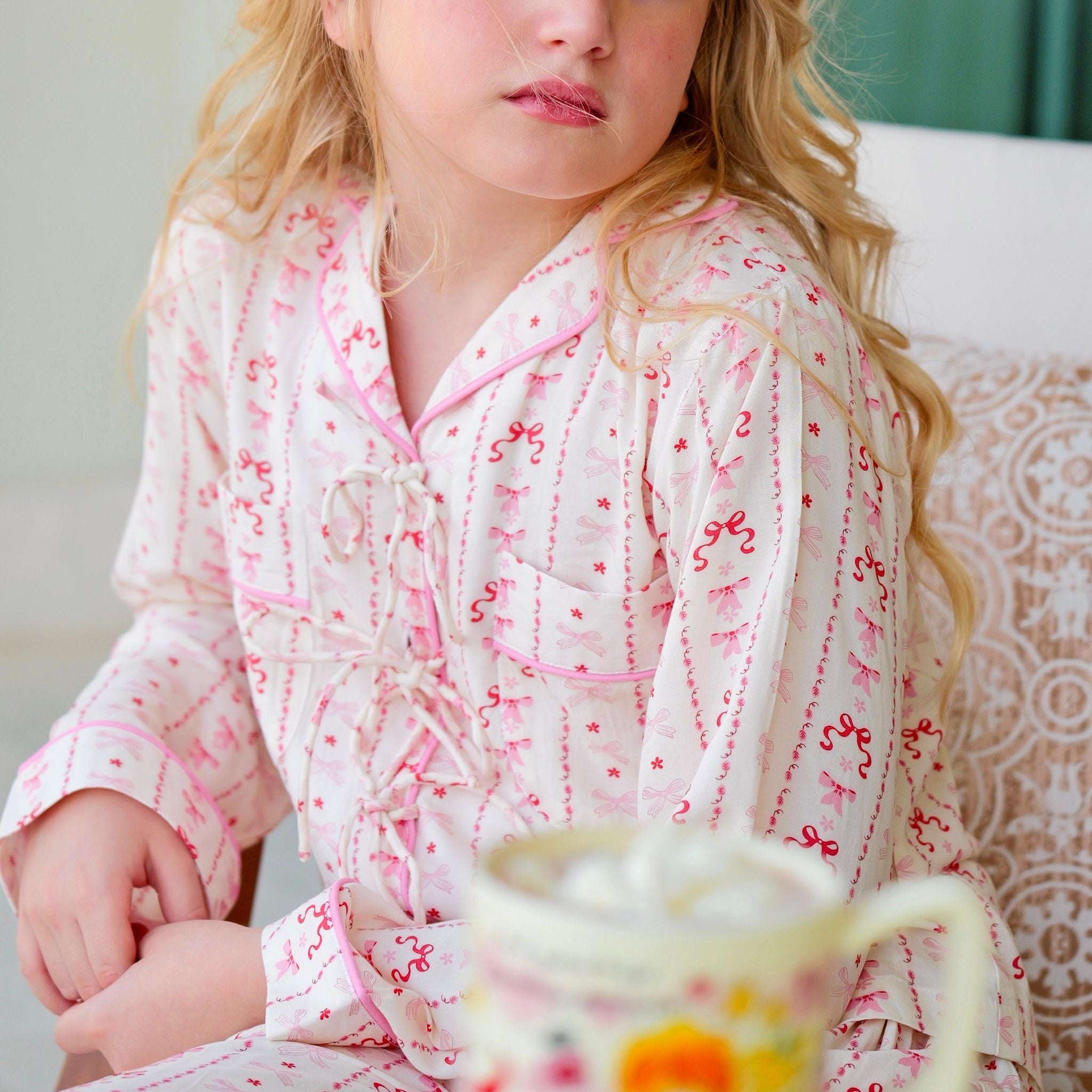 Sweetheart Pajama with Bows by Mystique Design