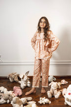 Picnic Parade Long Pajama Set by Mystique Design