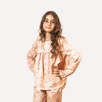 Picnic Parade Long Pajama Set by Mystique Design