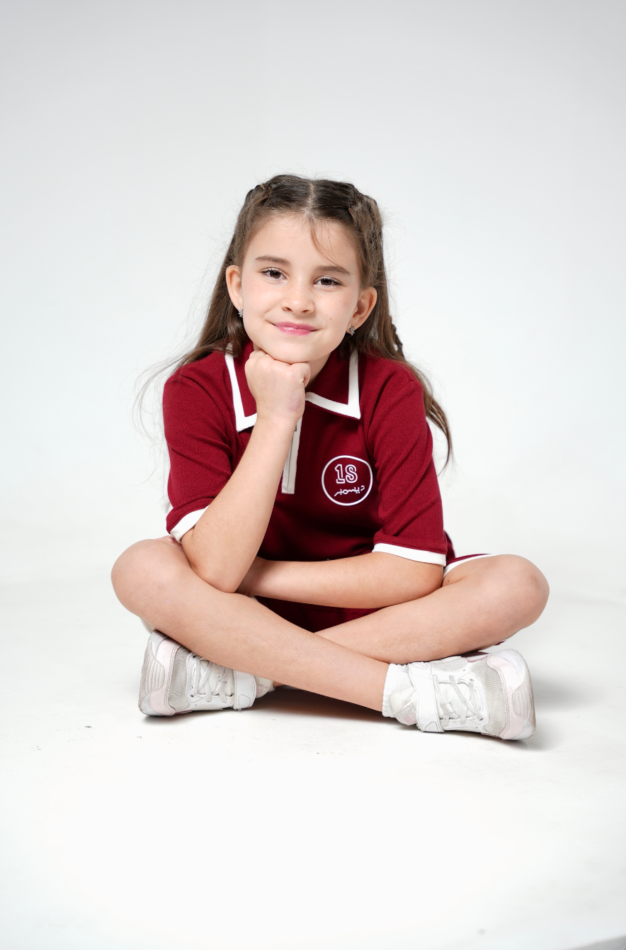 Maroon Polo and Shorts Set — Qatar National Day by Mystique Design