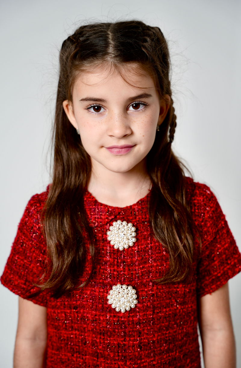 Luxury tweed dress with buttons, Qatar National Day