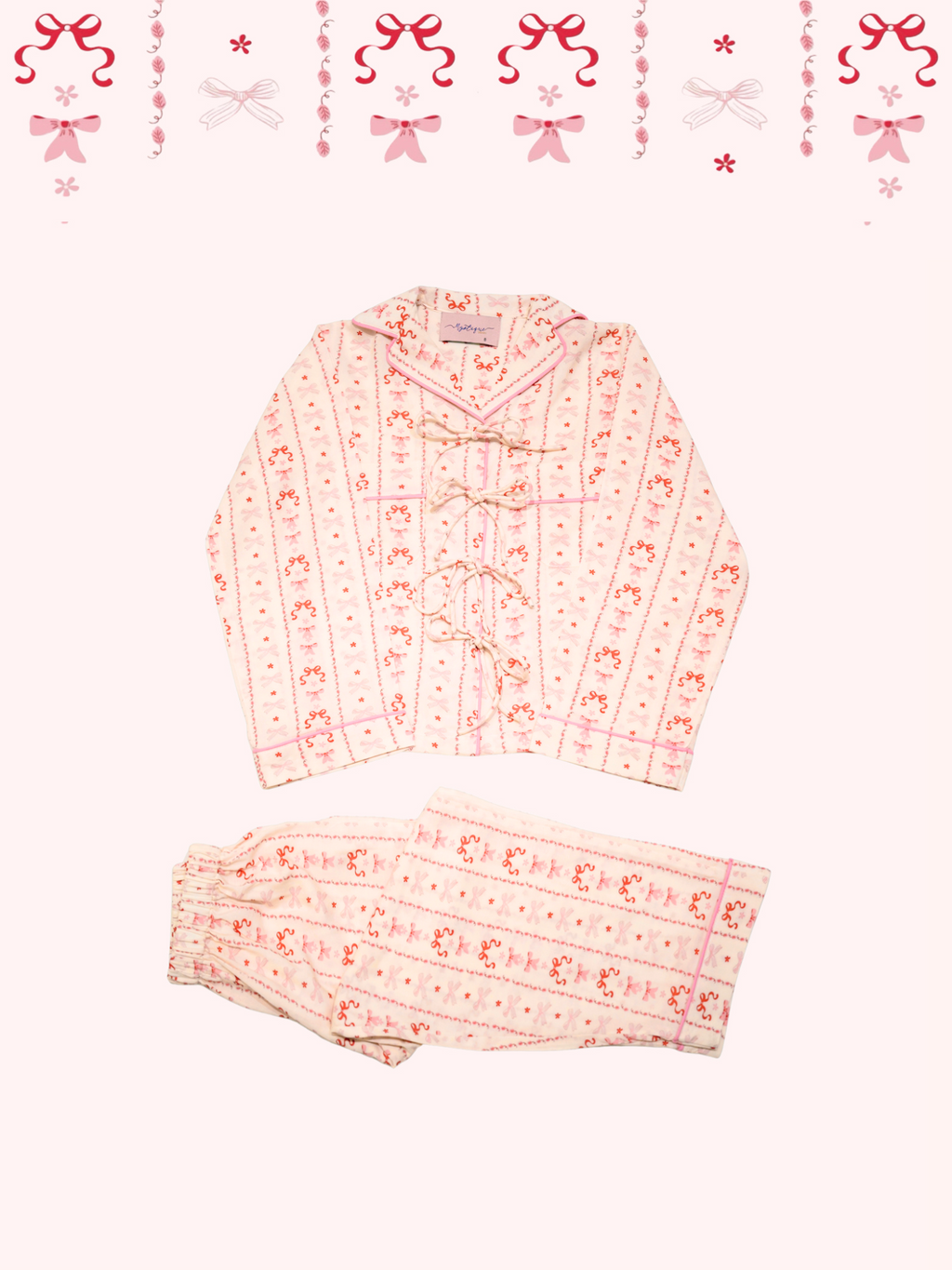 Sweetheart Pajama with Bows by Mystique Design