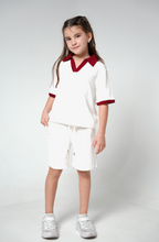 White Polo and Shorts Set — Qatar National Day by Mystique Design