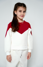 White and Maroon Sweater and Jogger Set — Qatar National Day by Mystique Design