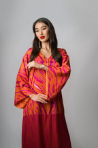 Sunset Coral Kaftan by Mystique Design