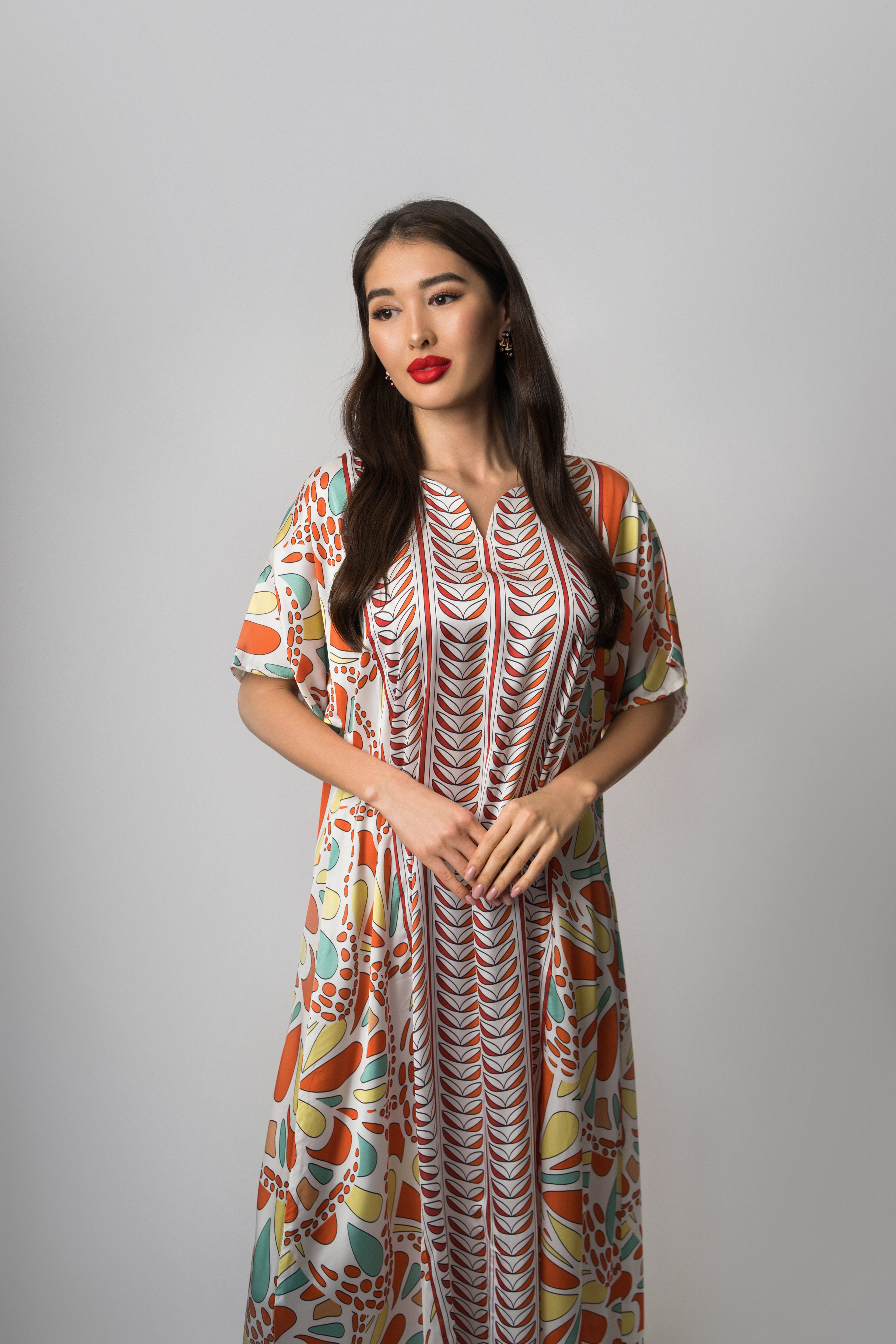 Blooming Mosaic Kaftan by Mystique Design