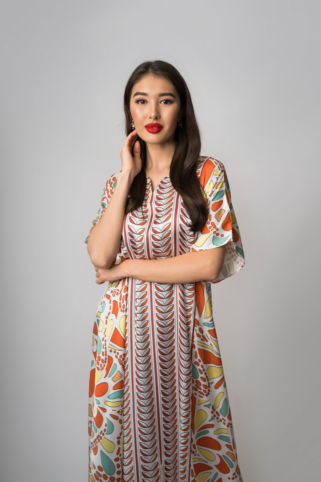 Blooming Mosaic Kaftan by Mystique Design