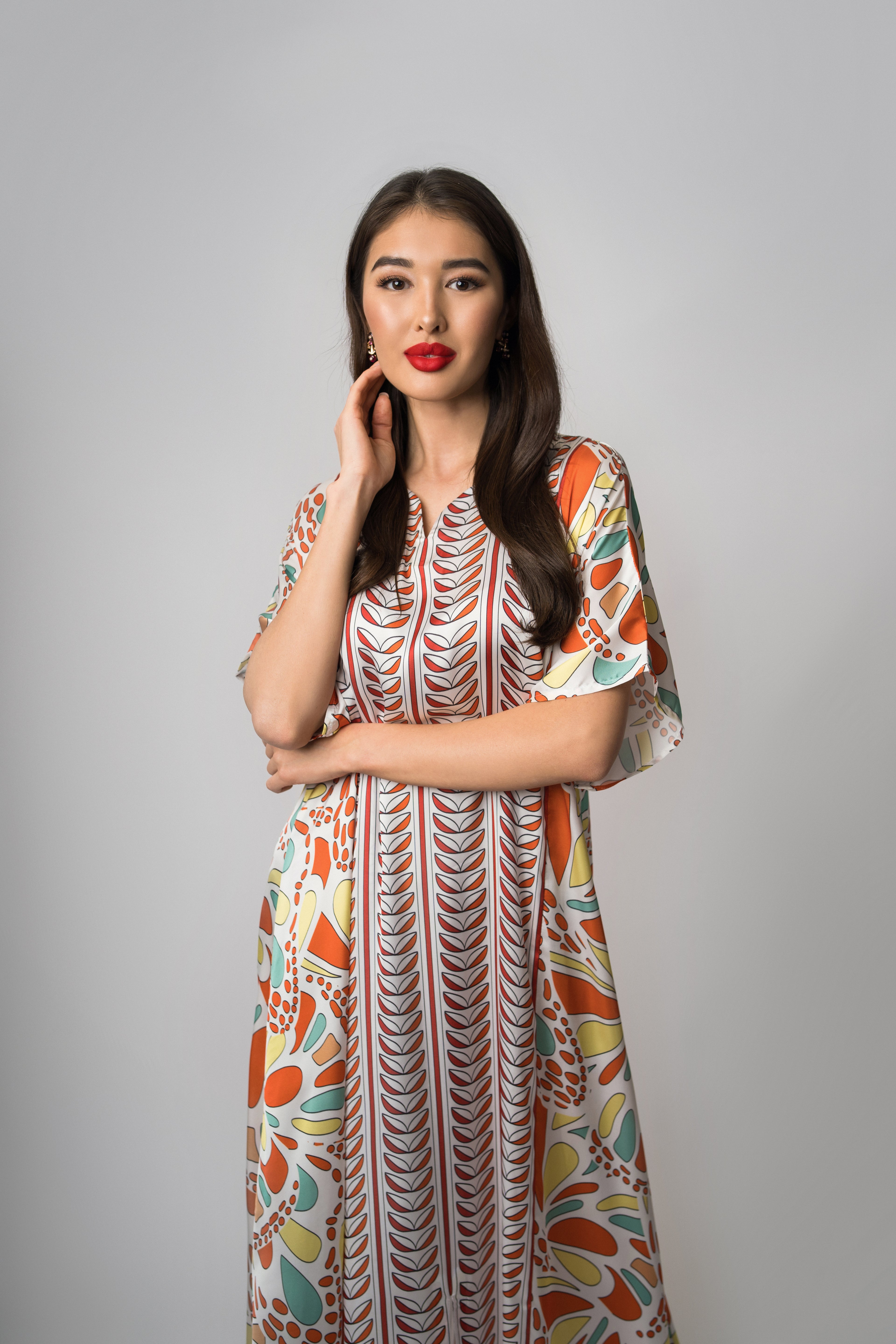 Blooming Mosaic Kaftan by Mystique Design