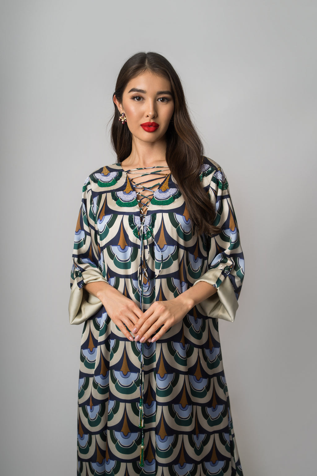 Emerald Midnight Kaftan by Mystique Design
